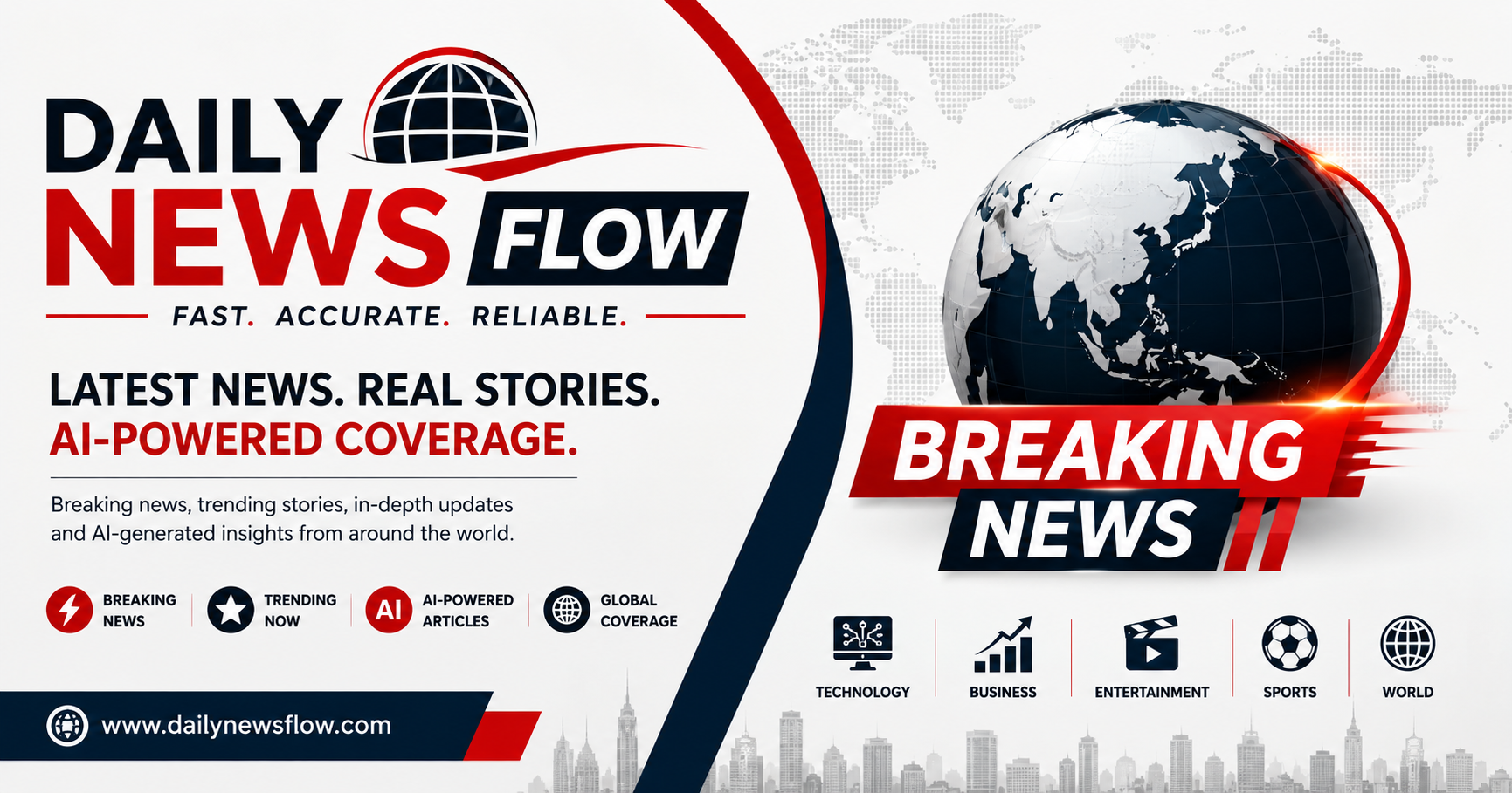 Daily News Flow - Latest Breaking News, Trending Stories & AI News Updates